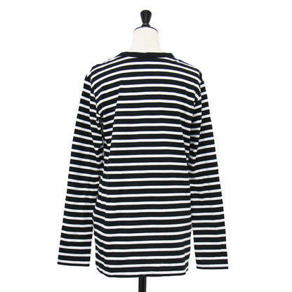 21秋冬 ボーダー ロングスリーブ Tシャツ / COCO Stripe カットソー クルーネック コンパクト コットン