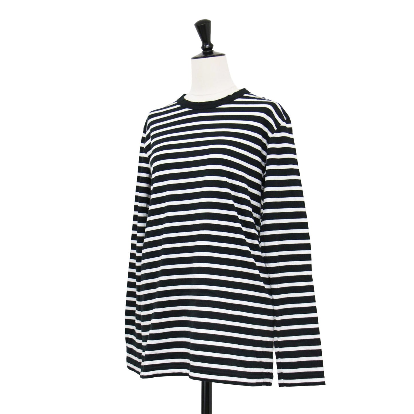 21秋冬 ボーダー ロングスリーブ Tシャツ / COCO Stripe カットソー クルーネック コンパクト コットン