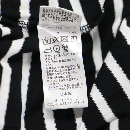 21秋冬 ボーダー ロングスリーブ Tシャツ / COCO Stripe カットソー クルーネック コンパクト コットン