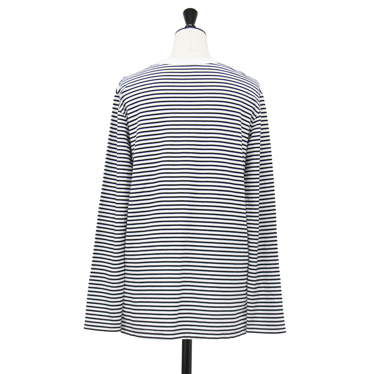 ストライプ Tシャツ / COCO Stripe ラウンドネック 長袖 総柄 コットン ウォッシャブル