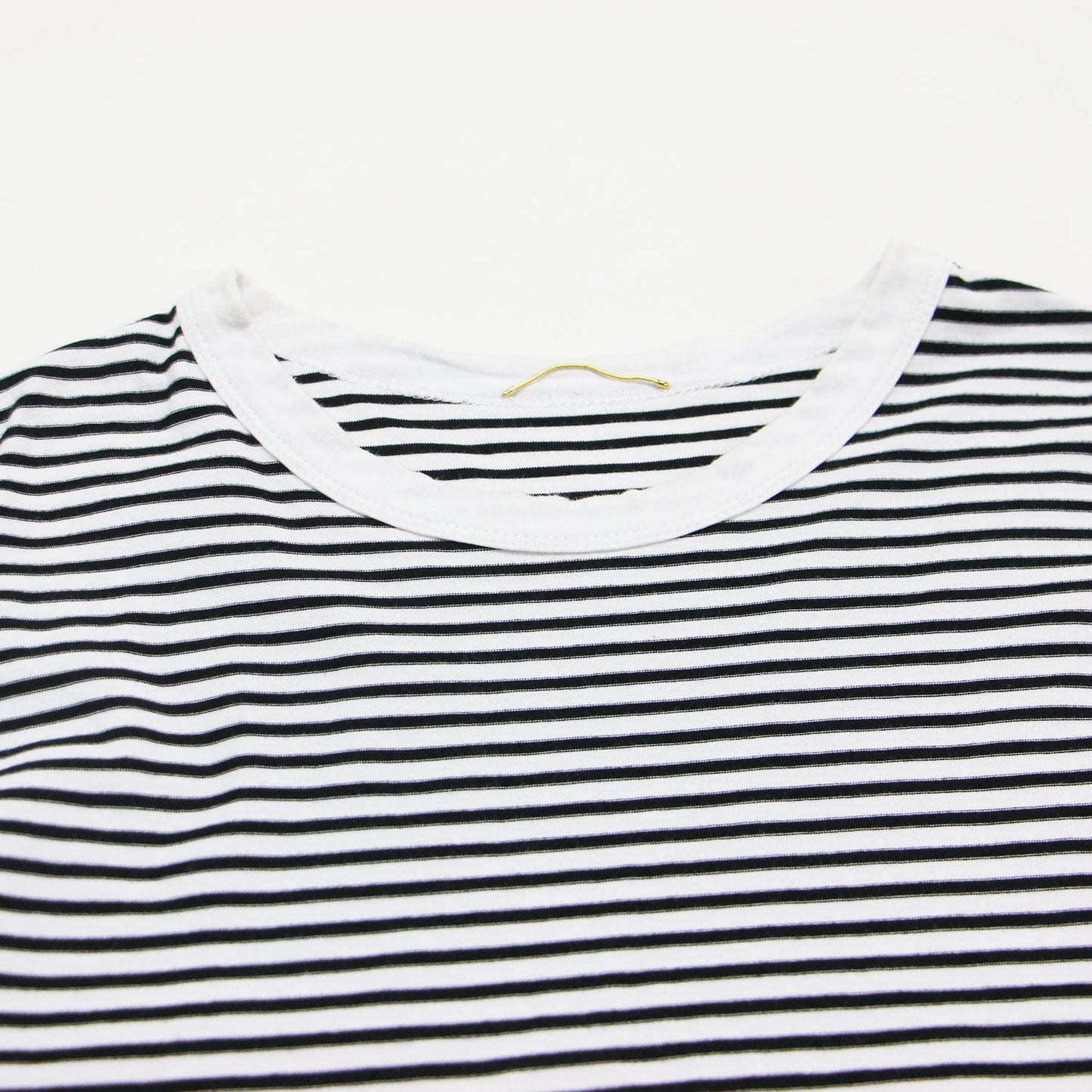 ストライプ Tシャツ / COCO Stripe ラウンドネック 長袖 総柄 コットン ウォッシャブル