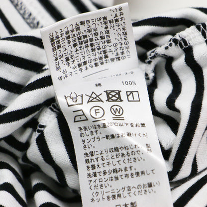 ストライプ Tシャツ / COCO Stripe ラウンドネック 長袖 総柄 コットン ウォッシャブル