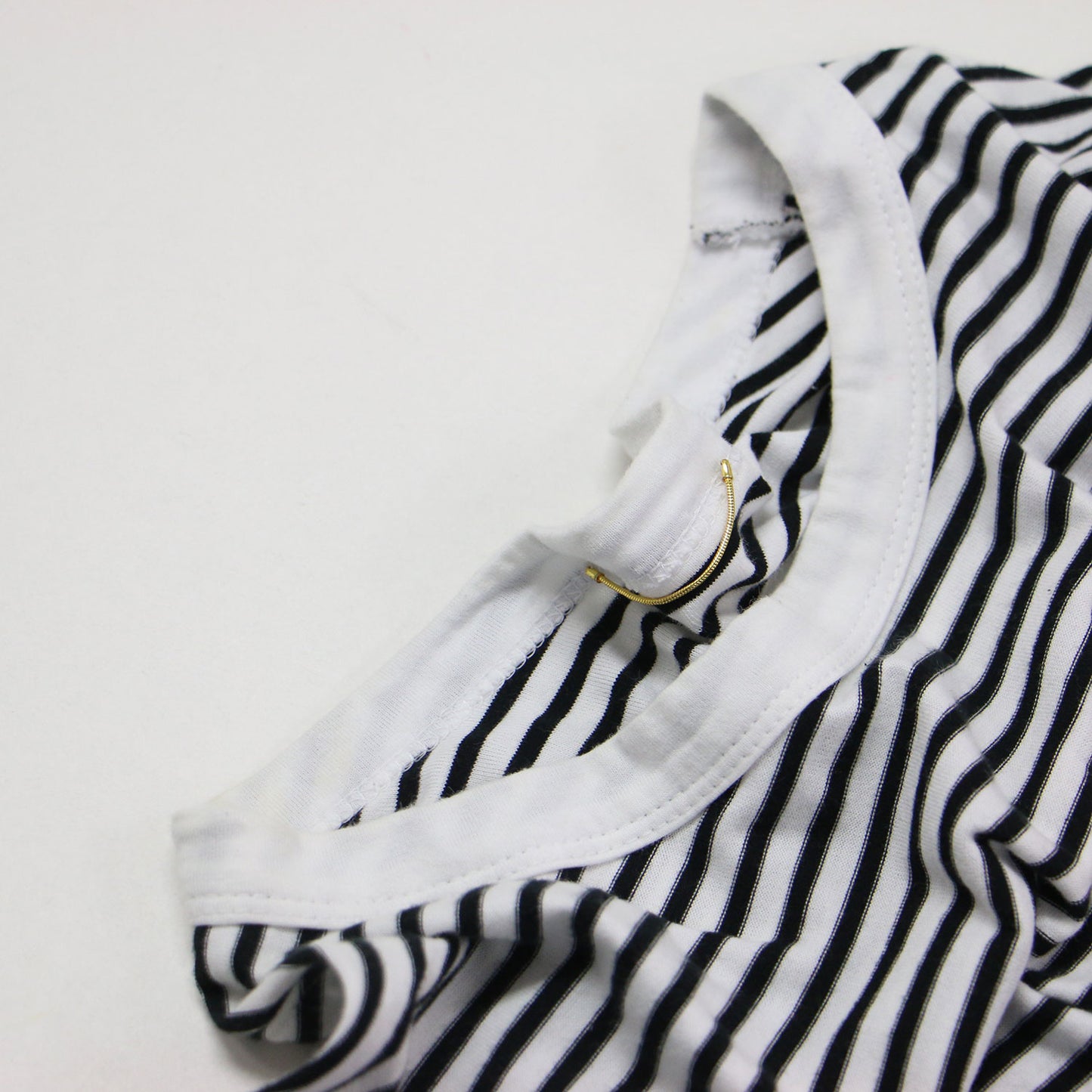 ストライプ Tシャツ / COCO Stripe ラウンドネック 長袖 総柄 コットン ウォッシャブル