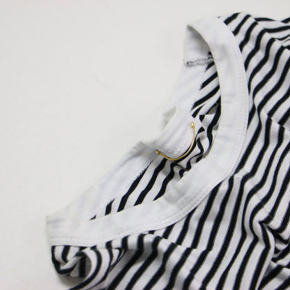 ストライプ Tシャツ / COCO Stripe ラウンドネック 長袖 総柄 コットン ウォッシャブル