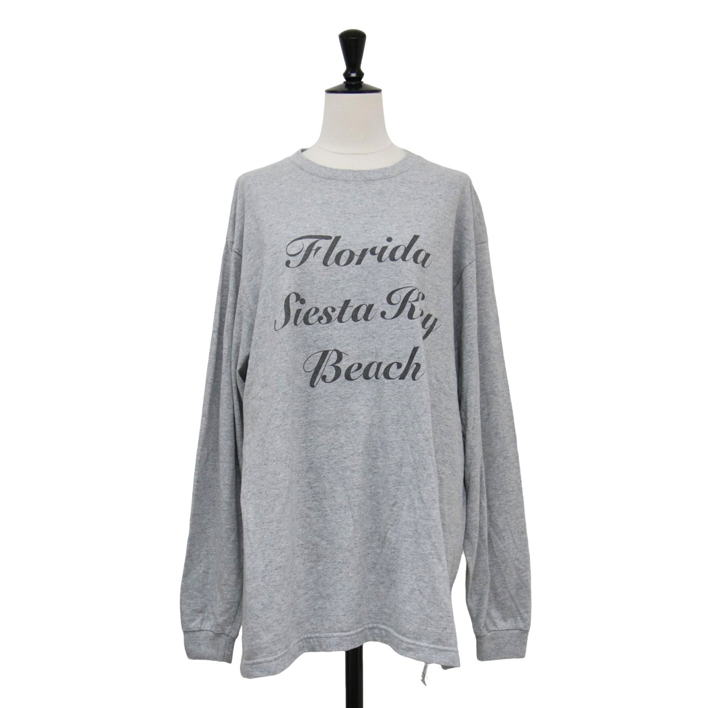 23秋冬 ロゴ プリント ロングスリーブ Tシャツ / カットソー クルーネック オーバーサイズ