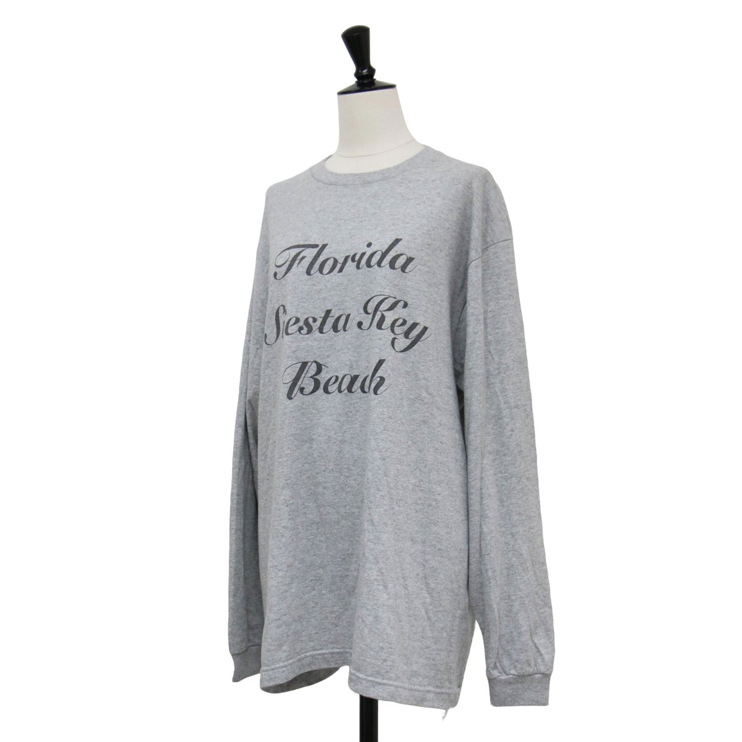 23秋冬 ロゴ プリント ロングスリーブ Tシャツ / カットソー クルーネック オーバーサイズ