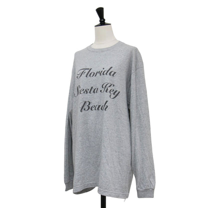 23秋冬 ロゴ プリント ロングスリーブ Tシャツ / カットソー クルーネック オーバーサイズ