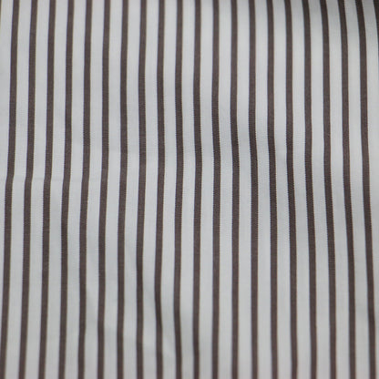 × THE ACADEMY NEW YORK 別注 21秋冬 ロゴ 刺繍 ストライプ シャツワンピース / shirt dress 長袖 ロング丈 スリット コットン