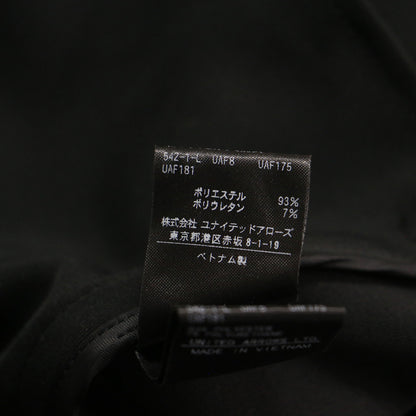 ダンボールジャージー パールボタン ノーカラー ジャケット / ボレロ 長袖 クルーネック ショート丈 タック ウォッシャブル