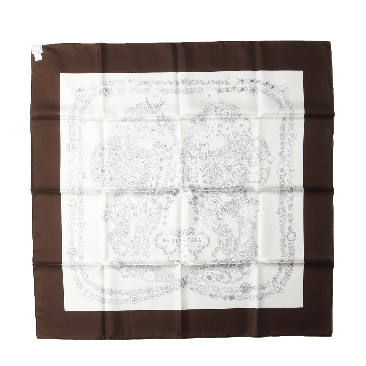 25春夏 カレ 90 ブリッド・ドゥ・ガラ・アン・フルール / スカーフ 大判 フラワープリント シルク