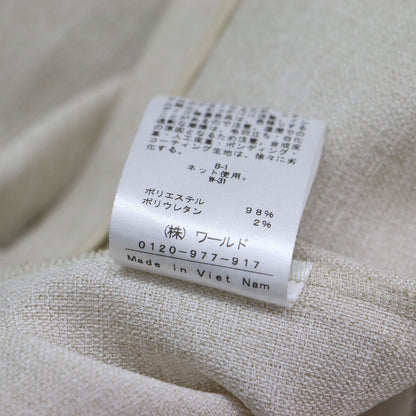 24春夏 麻調 テーラードカラー ジャケット / スーツ 長袖 1B スリット ウォッシャブル