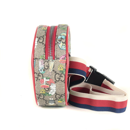 × ヒグチユウコ チルドレンズ GG ミニウエストバッグ / ポーチ 総柄 ショルダー 丸型 GGキャンバス