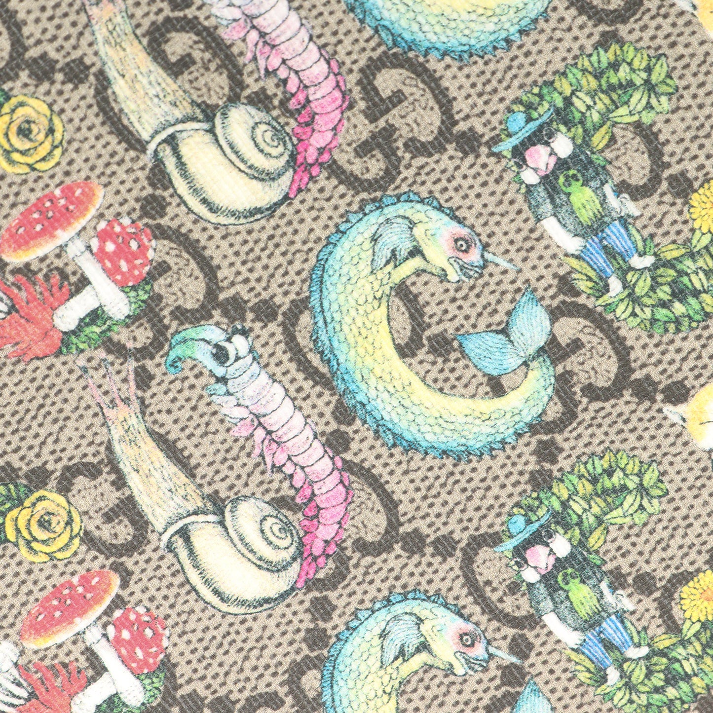 × ヒグチユウコ チルドレンズ GG ミニウエストバッグ / ポーチ 総柄 ショルダー 丸型 GGキャンバス