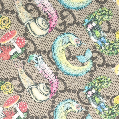 × ヒグチユウコ チルドレンズ GG ミニウエストバッグ / ポーチ 総柄 ショルダー 丸型 GGキャンバス