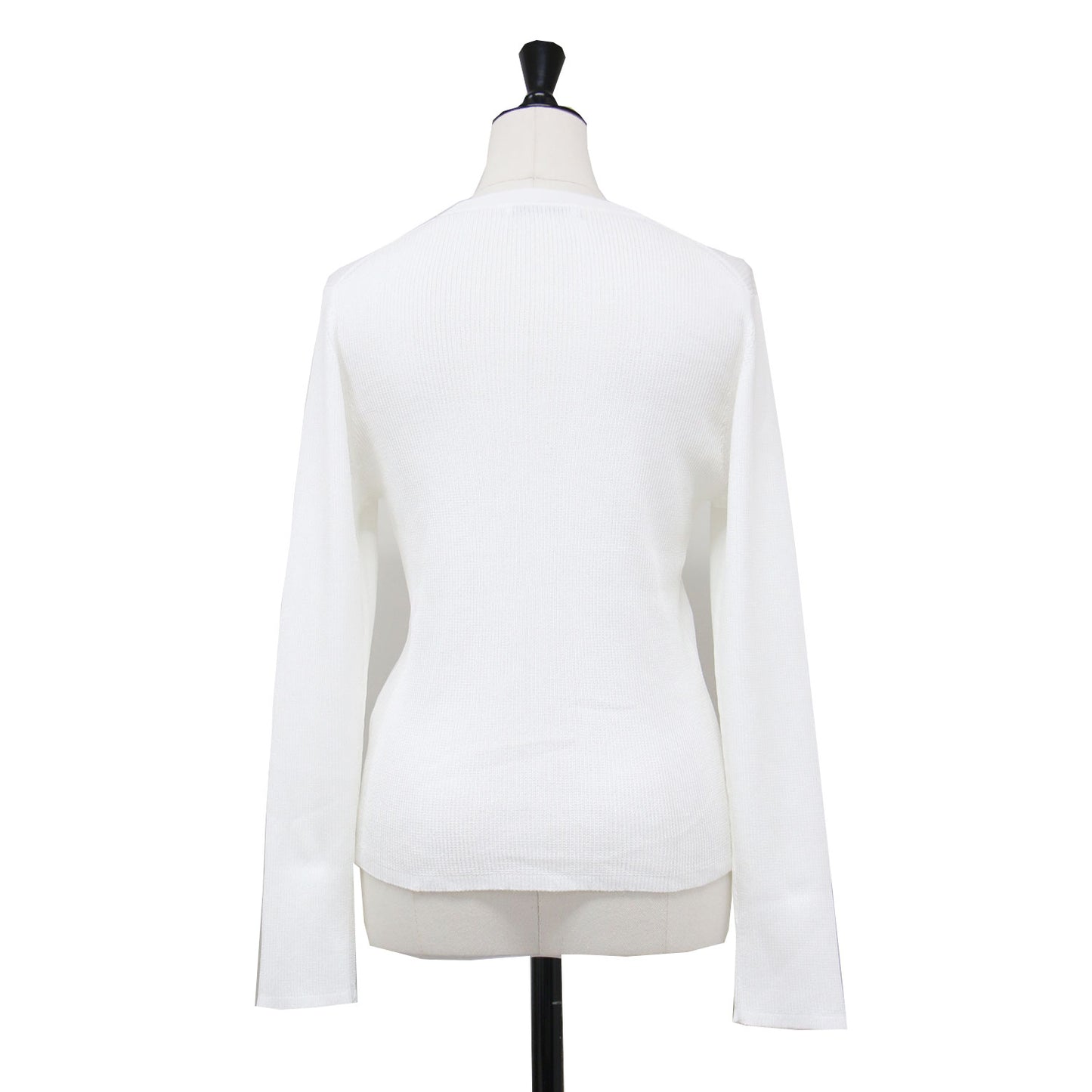 25春夏 アセテートポリエステル Vネック カーディガン / ニット 長袖 コンパクト ミラノリブ