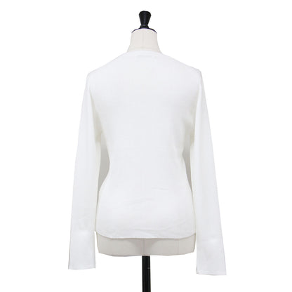 25春夏 アセテートポリエステル Vネック カーディガン / ニット 長袖 コンパクト ミラノリブ