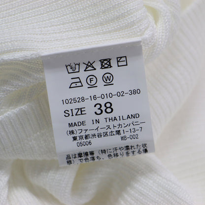 25春夏 アセテートポリエステル Vネック カーディガン / ニット 長袖 コンパクト ミラノリブ