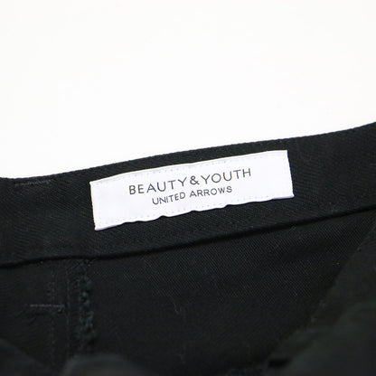 コットンサージ センタープレス ストレートパンツ / フルレングス ハイウエスト セミタイト ウォッシャブル