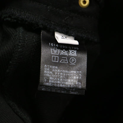 コットンサージ センタープレス ストレートパンツ / フルレングス ハイウエスト セミタイト ウォッシャブル