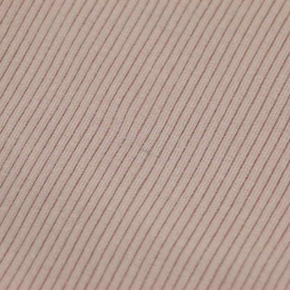 21秋冬 オーガニックコットン リブ カットソー / プルオーバー 長袖 ボートネック コンパクト ストレッチ