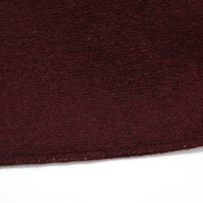 モスエマー 圧縮ウール ダブル ロングコート / Moessmer MILLED JERSEY 長袖 テーラード ストレート リボン スリット