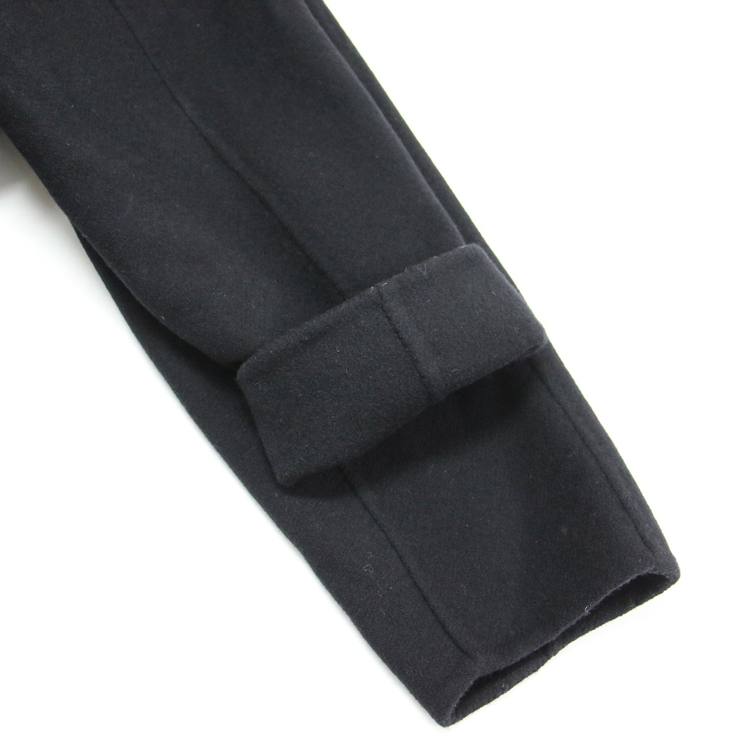 フード付き ダブル リバー ダッフルコート / 長袖 マキシ丈 ドロップショルダー ストレート ワイド