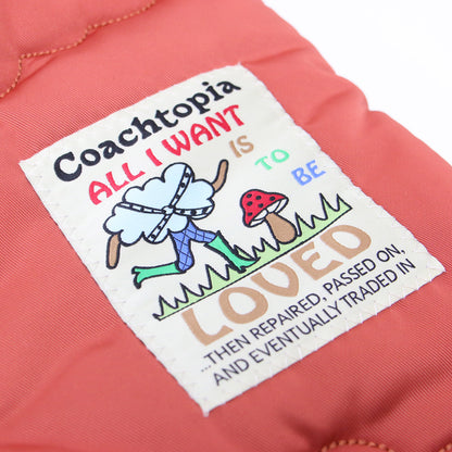 ループ フラット トート リサイクル ポリエステル クラウド キルティング バッグ / ハンドバッグ 肩掛け ブランドロゴ チャーム ステッチ