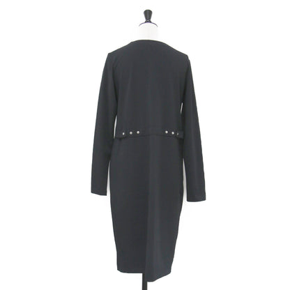 Vネック ラメボタン ロングカーディガン / ROBE ワンピース 長袖 パッチポケット