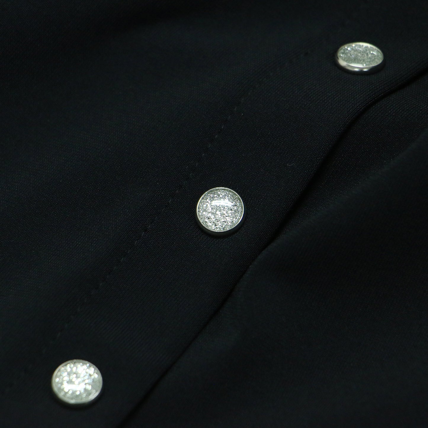 Vネック ラメボタン ロングカーディガン / ROBE ワンピース 長袖 パッチポケット