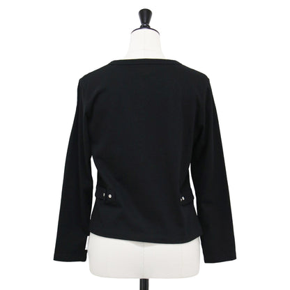天竺 カーティガン プレッション / J000 CARDIGAN LE PETIT カットソー 長袖 スナップボタン コットン