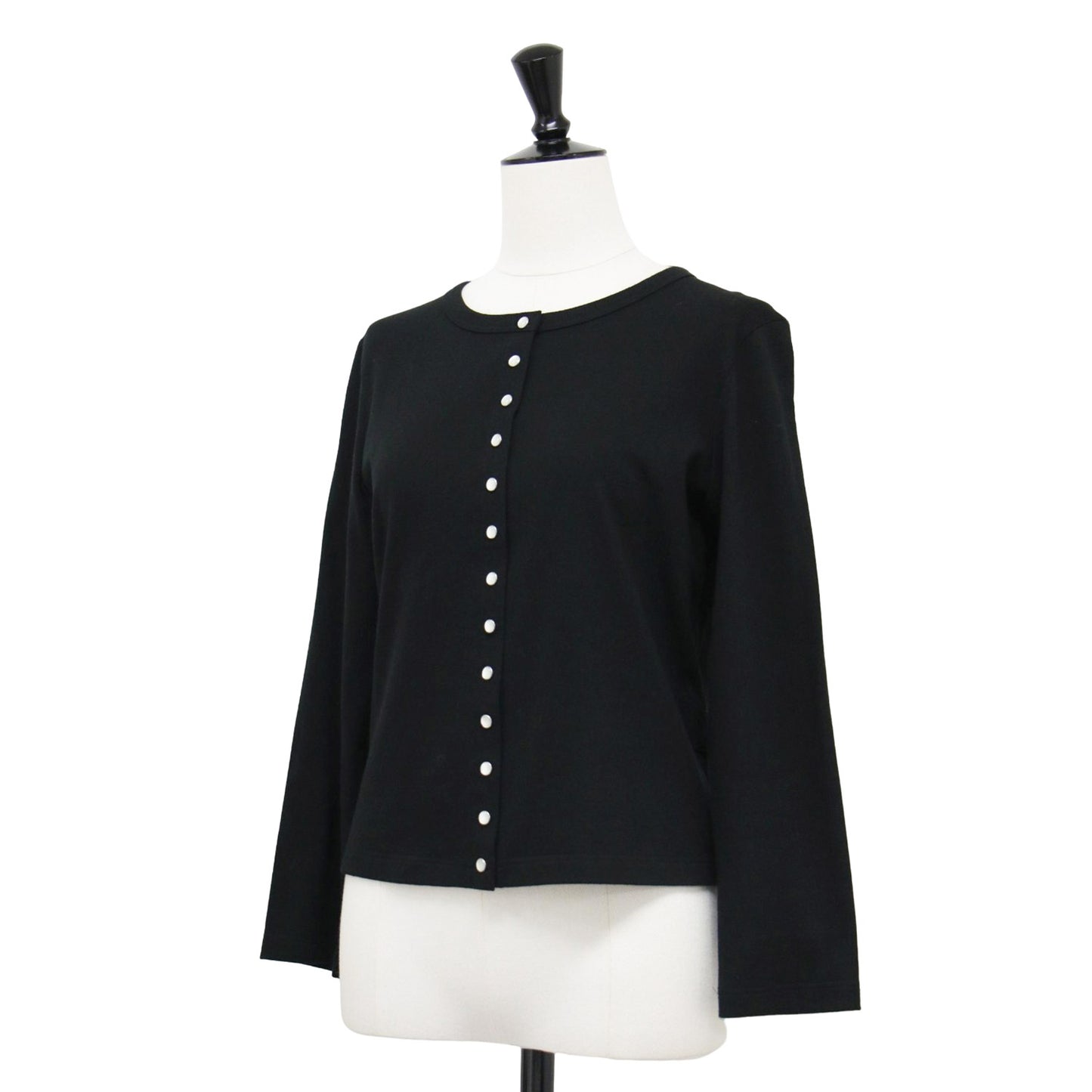 天竺 カーティガン プレッション / J000 CARDIGAN LE PETIT カットソー 長袖 スナップボタン コットン