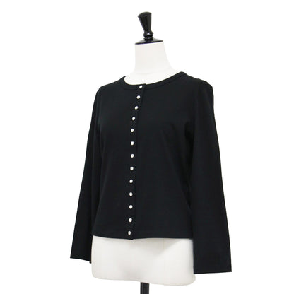 天竺 カーティガン プレッション / J000 CARDIGAN LE PETIT カットソー 長袖 スナップボタン コットン