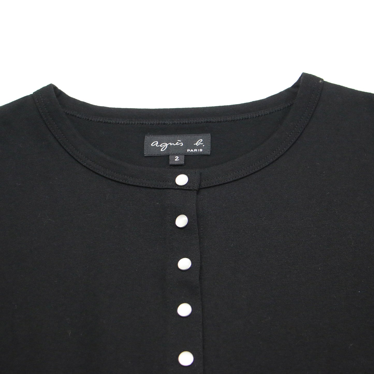 天竺 カーティガン プレッション / J000 CARDIGAN LE PETIT カットソー 長袖 スナップボタン コットン