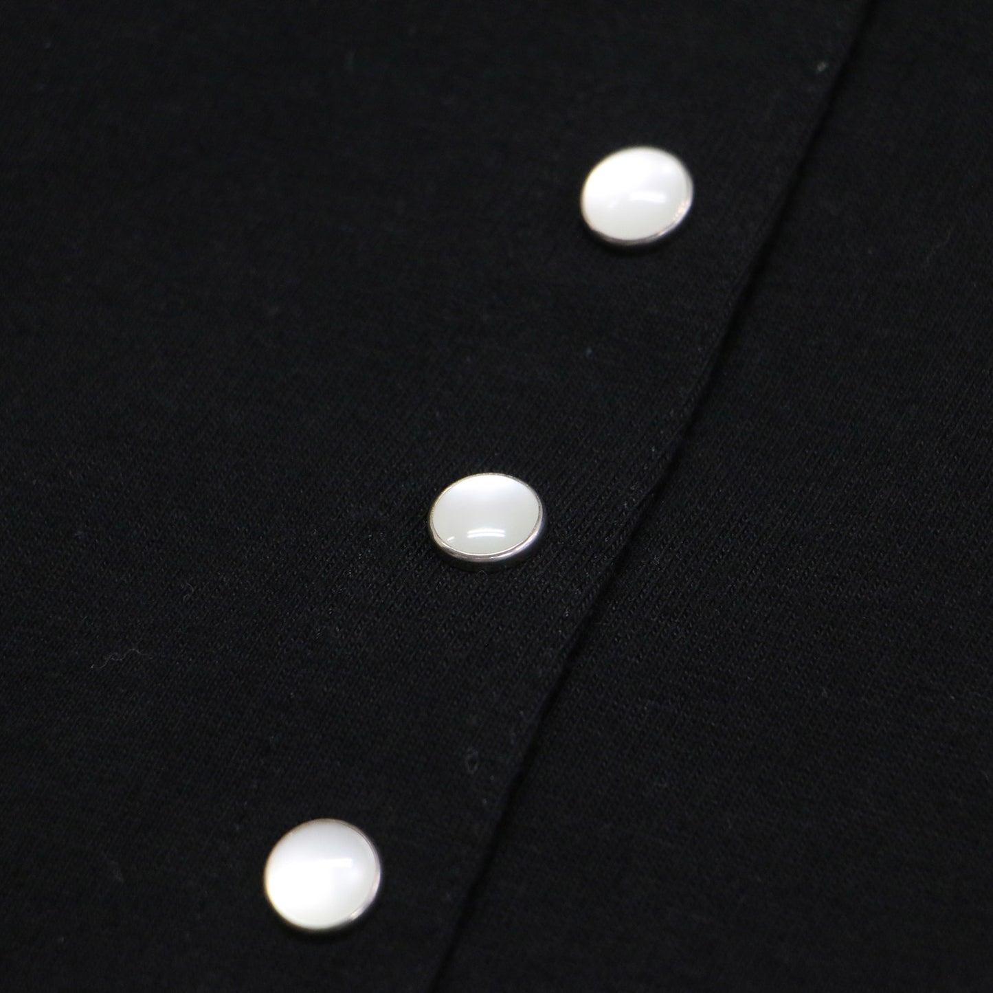 天竺 カーティガン プレッション / J000 CARDIGAN LE PETIT カットソー 長袖 スナップボタン コットン