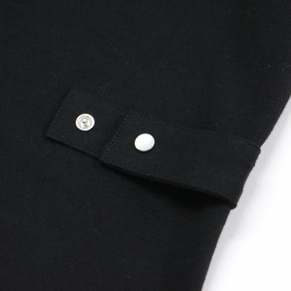 天竺 カーティガン プレッション / J000 CARDIGAN LE PETIT カットソー 長袖 スナップボタン コットン