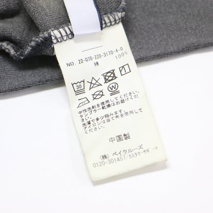 22秋冬 クオータースリーブ フットボールTシャツ / YALE カットソー 7分袖 クルーネック ロゴ プリント オーバーサイズ コットン ヴィンテージ加工