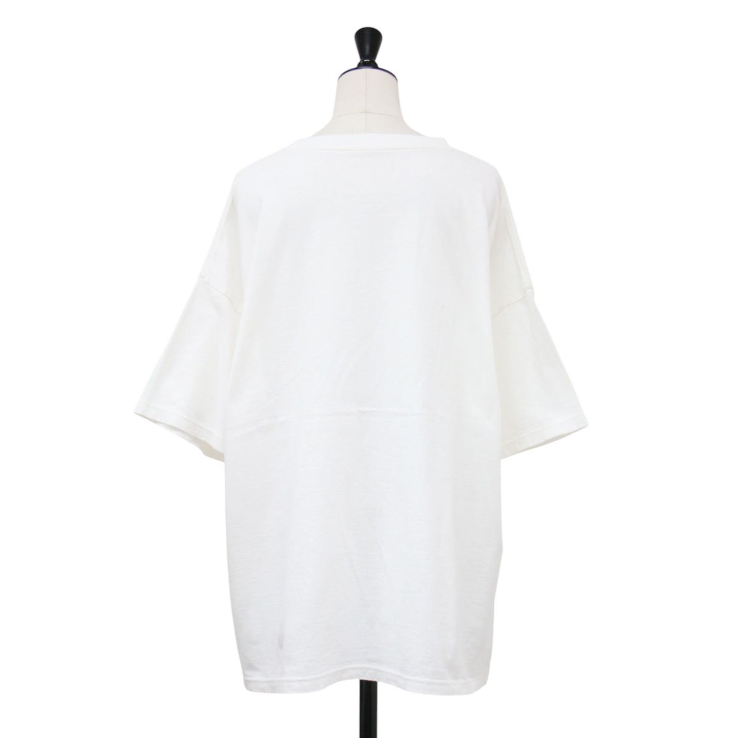 25春夏 グラフィック プリントTシャツ / Gratifying プルオーバー オーバーサイズ ラウンドネック ドロップショルダー 半袖 ヴィンテージ加工 ロゴ コットン