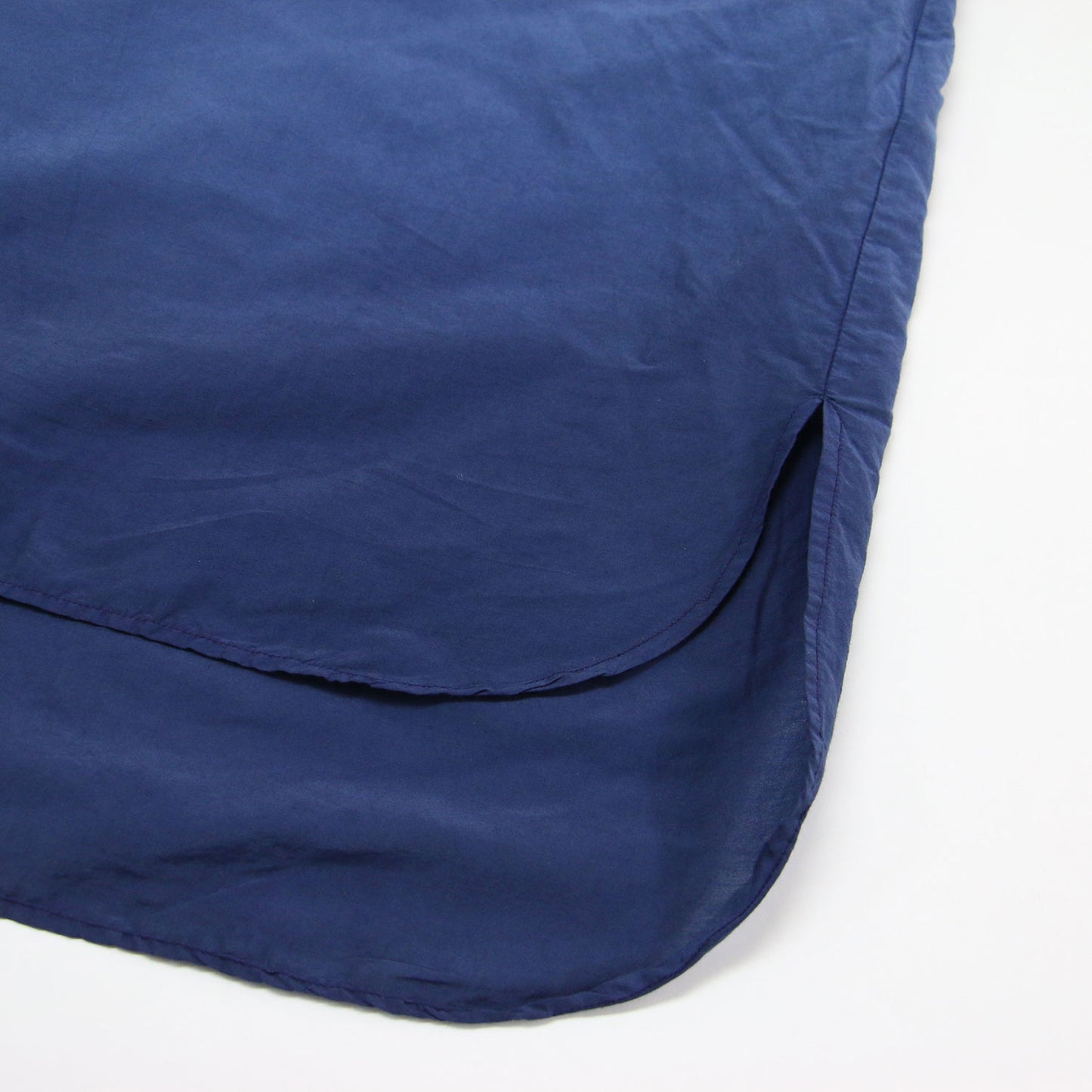 25春夏 グラデーションシャツ / IKORRE OMBRE DYED ブラウス ワイド フレア ドロップショルダー 五分袖 コットン シルク