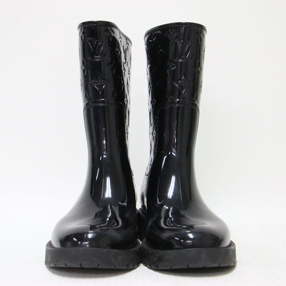 ドロップスライン モノグラム レインブーツ / ショートブーツ ロゴ ラバー