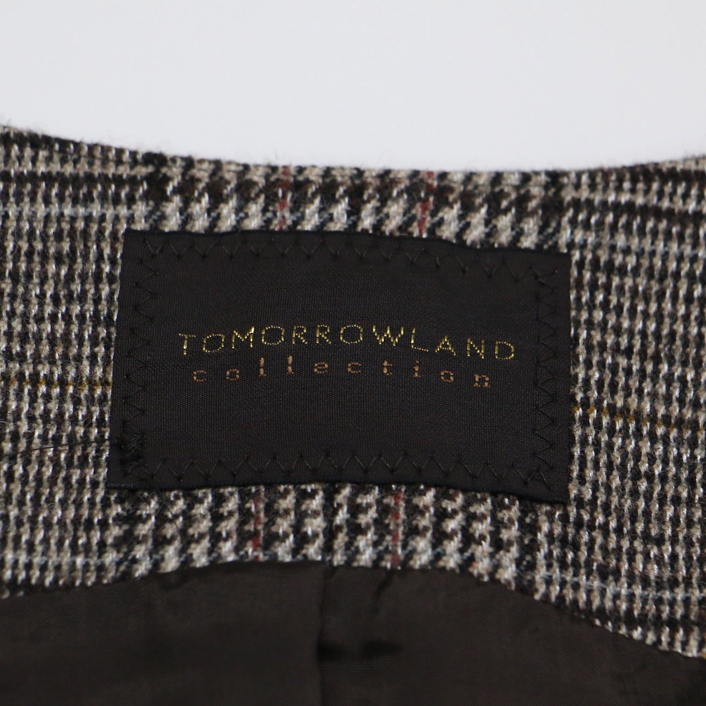 22秋冬 シック グレンチェック カシュクール ジャンパースカート / ワンピース ノースリーブ Vネック ロング丈 スリット ツイード ウール