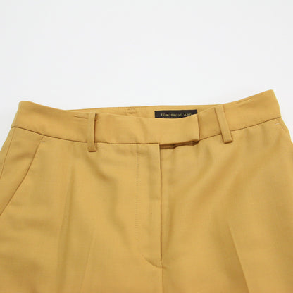 22秋冬 2WAY オックス シガレットパンツ / スラックス センタープレス テーパード ウール