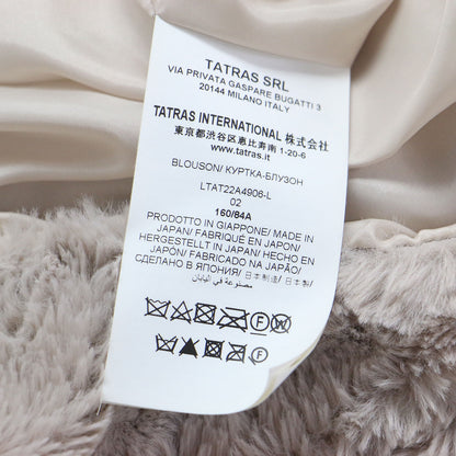 フード付き ボアブルゾン / YUMOLA パーカー 長袖 ショート丈 オーバーサイズ ブランドロゴ フェイクファー