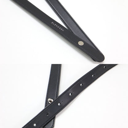 23春夏 ベルト付き ノーカラーコート / ロング丈 バイカラー スリット スナップボタン ドロップショルダー