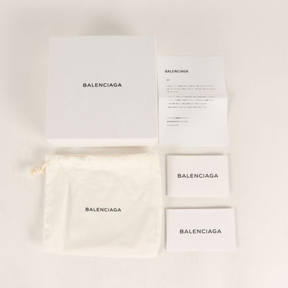 メタリック ロゴプリント 短財布 / ラウンドファスナー 二つ折り エナメル