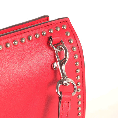 スタッズ ショルダーバッグ / ELLE クラッチ 肩掛け クロスボディ レザー