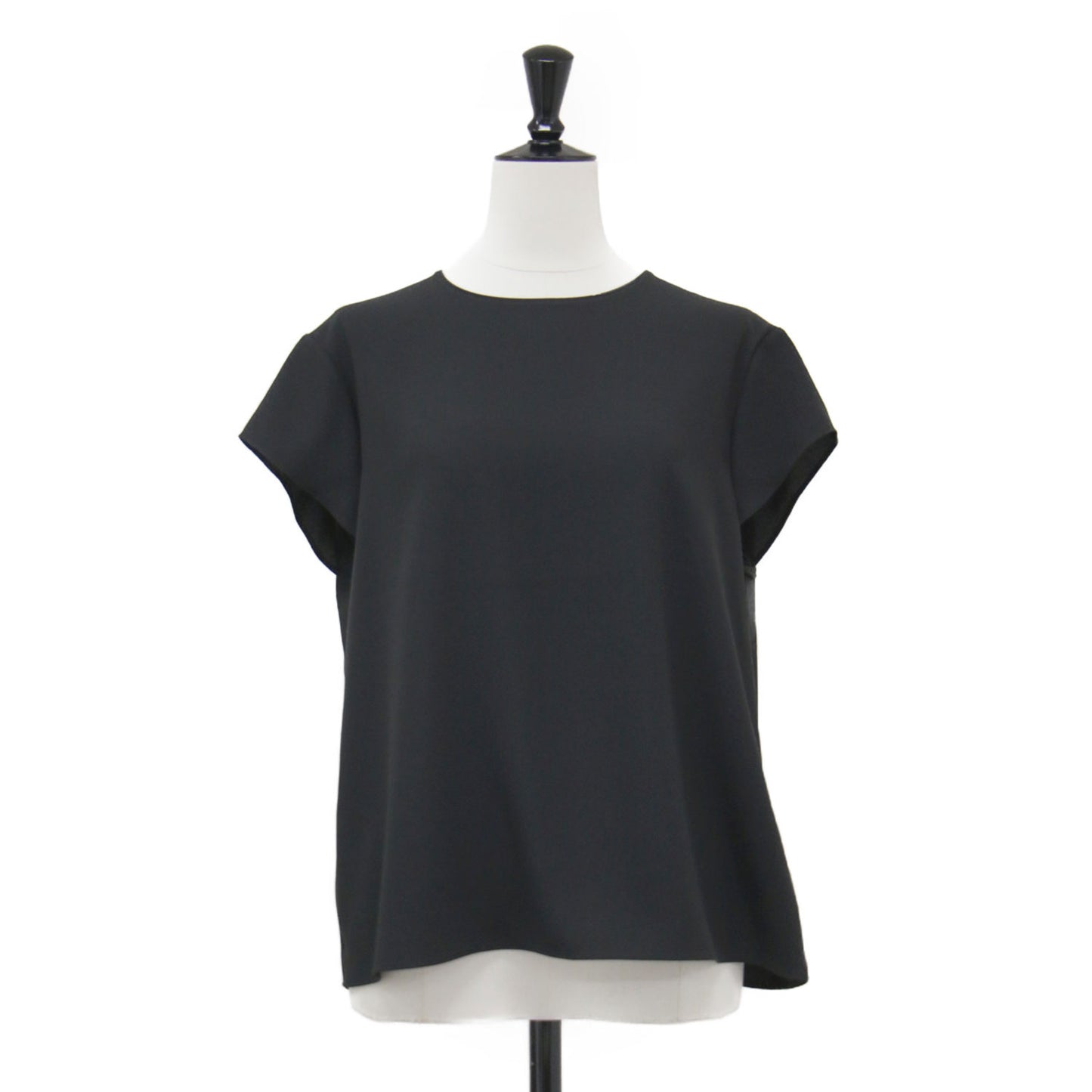 25春夏 プライムジョーゼット キャップスリーブ プルオーバー / Prime Georgette Cap Sleeve Shell J ブラウス カットソー フレンチスリーブ クルーネック ボクシーシルエット