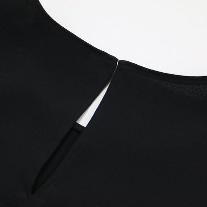 25春夏 プライムジョーゼット キャップスリーブ プルオーバー / Prime Georgette Cap Sleeve Shell J ブラウス カットソー フレンチスリーブ クルーネック ボクシーシルエット