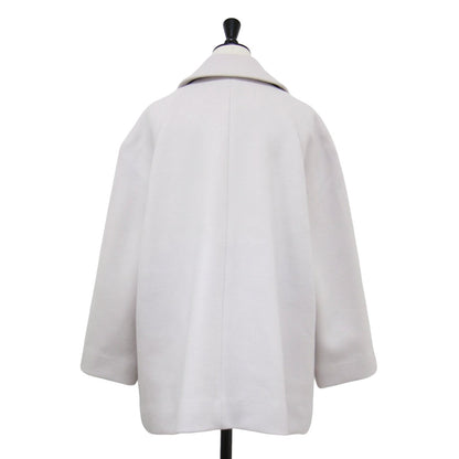 スーパー140ビーバー ミドル Pコート / テーラード 長袖 ダブル ビックカラー ウール