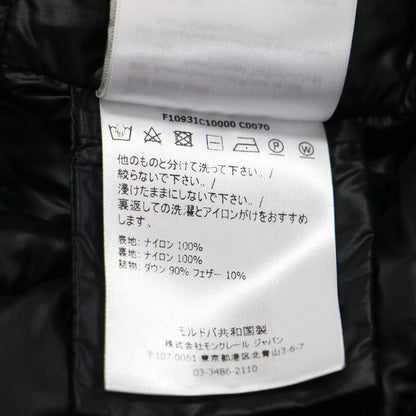 20春夏 フード付き ライトダウン ジャケット / MENTHE コート 長袖 ミドル丈 Aライン ロゴ ワッペン