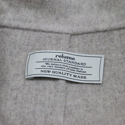 24秋冬 ウール ナイロン リバーベスト / ポンチョ チェスター ワイド ドロップショルダー スリット